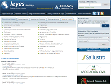 Tablet Screenshot of leyes.com.py